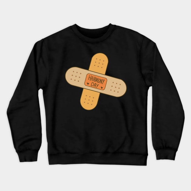 Harmony Day Anti Bullying Crewneck Sweatshirt by ROLLIE MC SCROLLIE